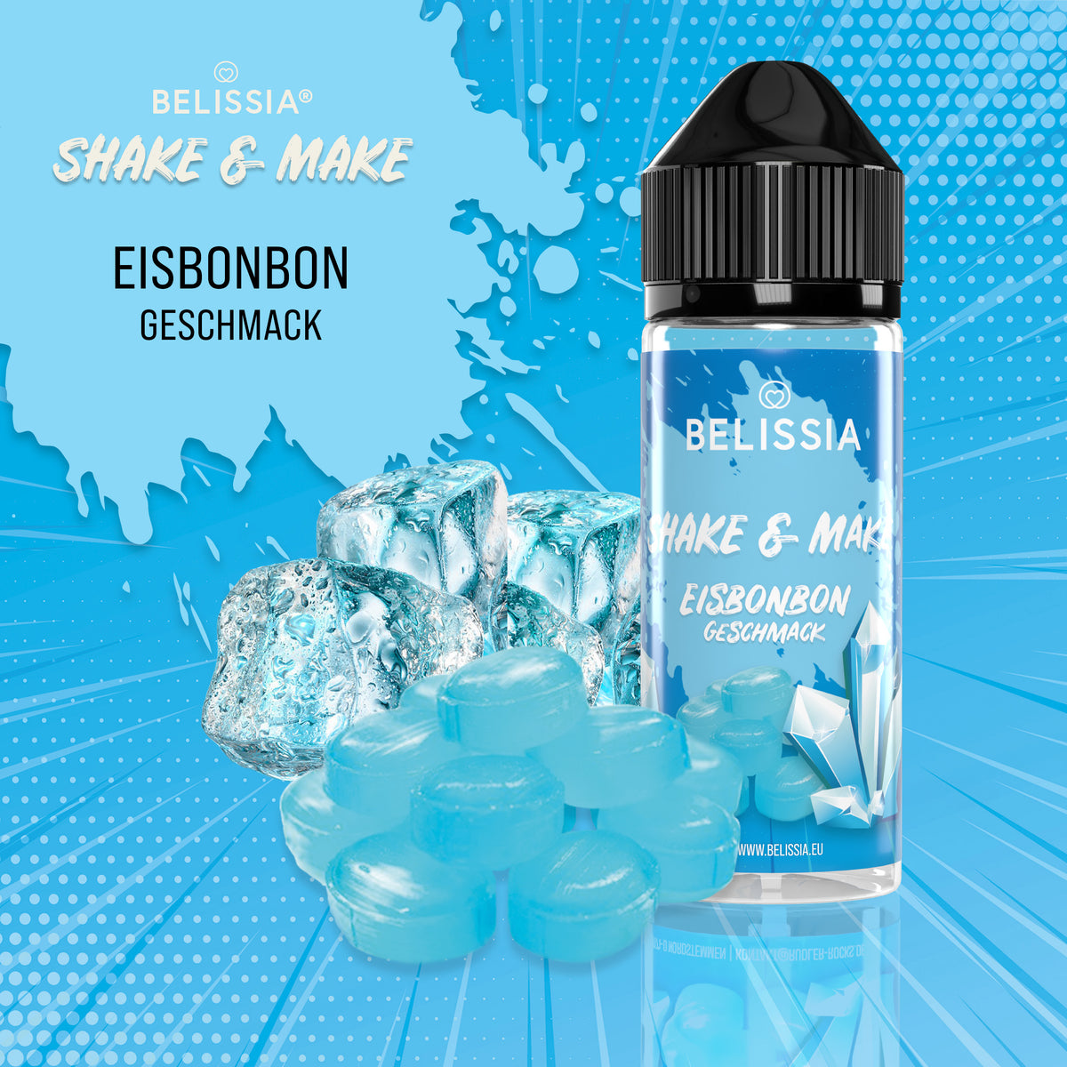 BELISSIA Shake & Make Aroma Eisbonbon – 10 ml + Schüttelflasche