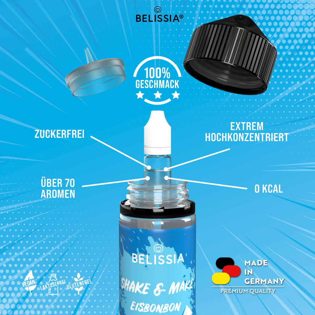 BELISSIA Shake & Make Aroma Eisbonbon – 10 ml + Schüttelflasche