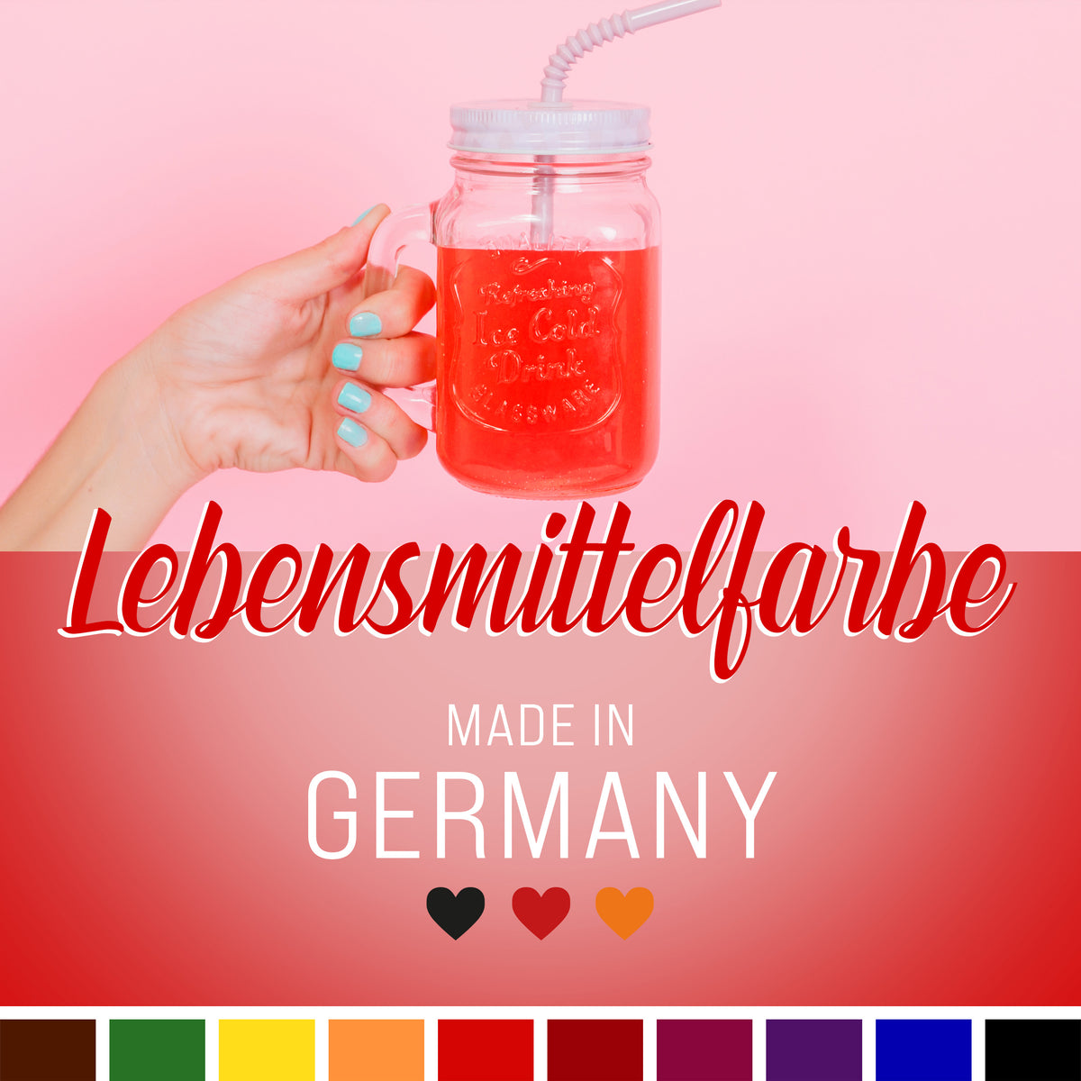 BELISSIA Lebensmittelfarben 10er-Set – 10 × 10 ml
