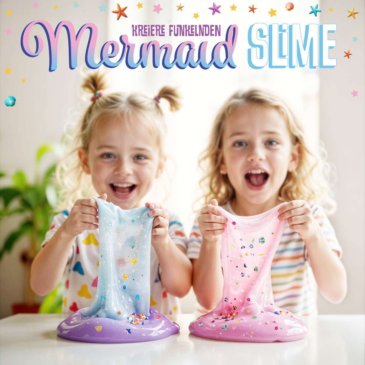 BELISSIA Schleim Meerjungfrau-Set – DIY-Set für Kinder