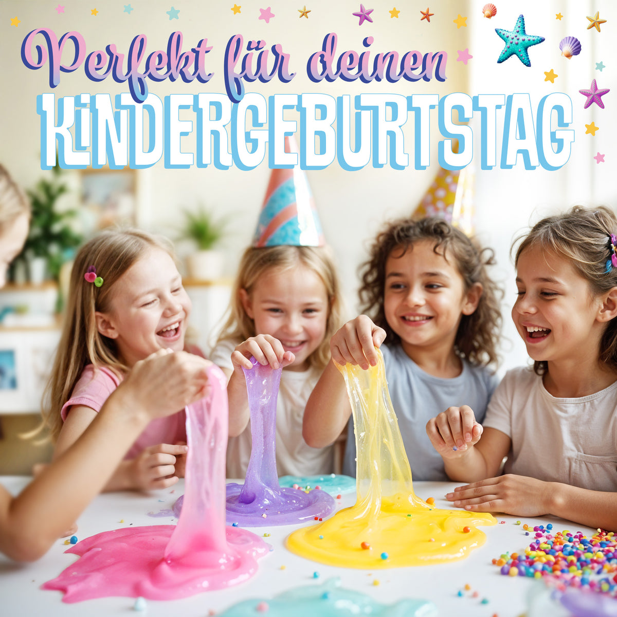 BELISSIA Schleim Meerjungfrau-Set – DIY-Set für Kinder