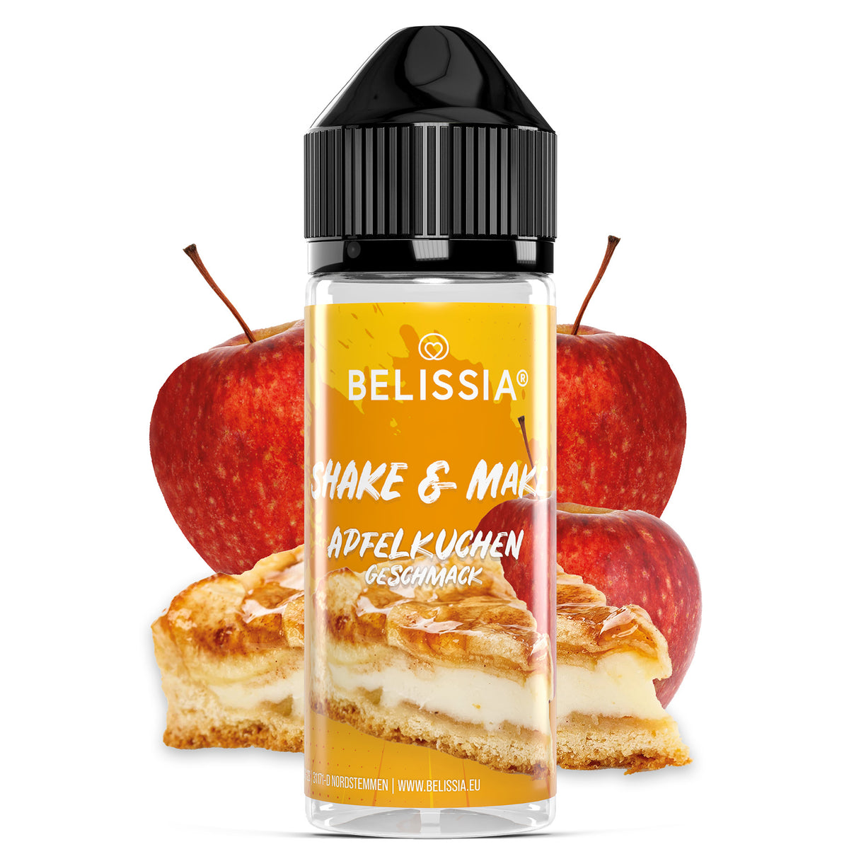 BELISSIA Shake & Make Aroma Apfelkuchen – 10 ml + Schüttelflasche