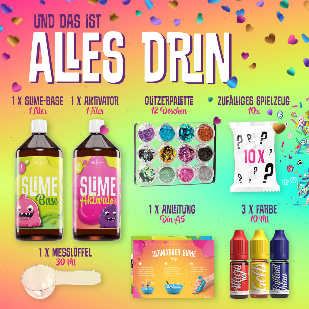 BELISSIA Schleim Mystery-Set – DIY-Set für Kinder