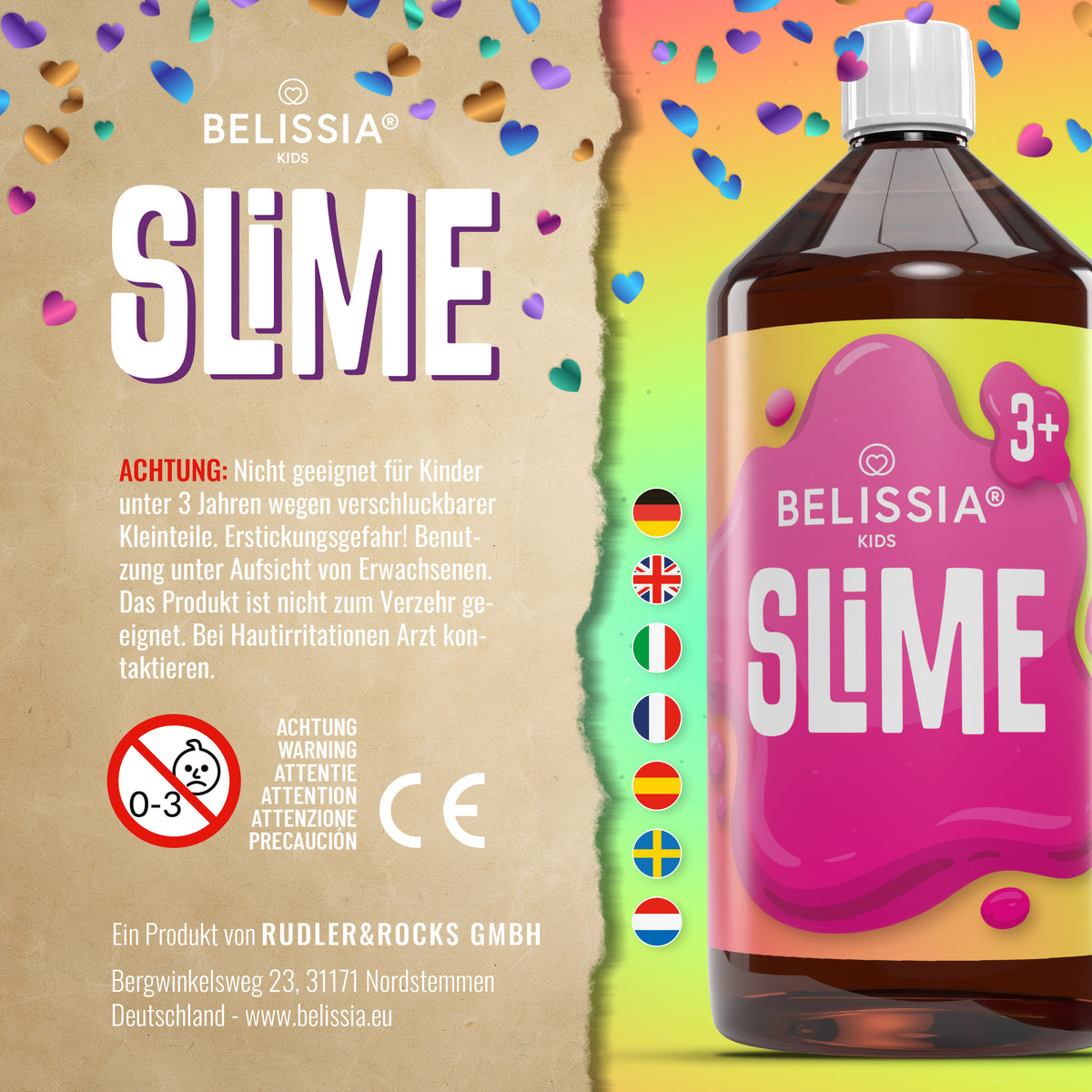 BELISSIA Schleim Mystery-Set – DIY-Set für Kinder