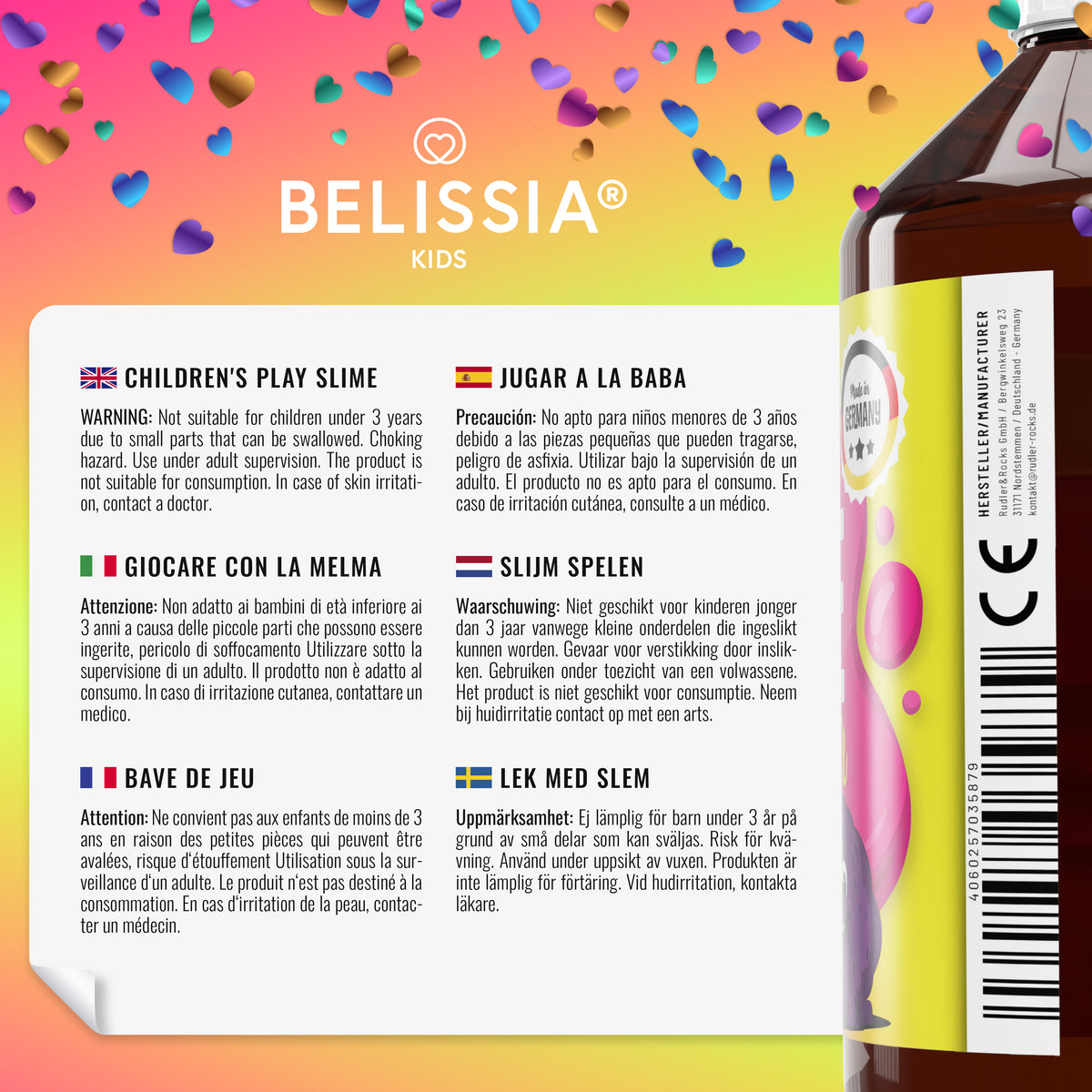 BELISSIA Schleim Mystery-Set – DIY-Set für Kinder