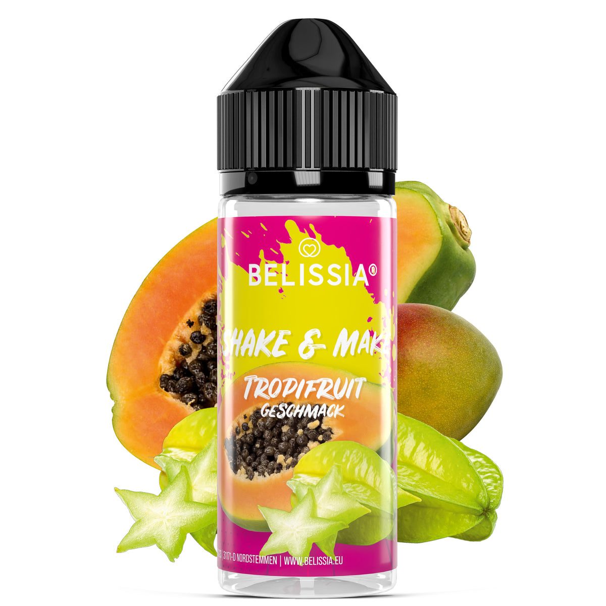 BELISSIA Shake & Make Aroma Tropifruit – 10 ml + Schüttelflasche