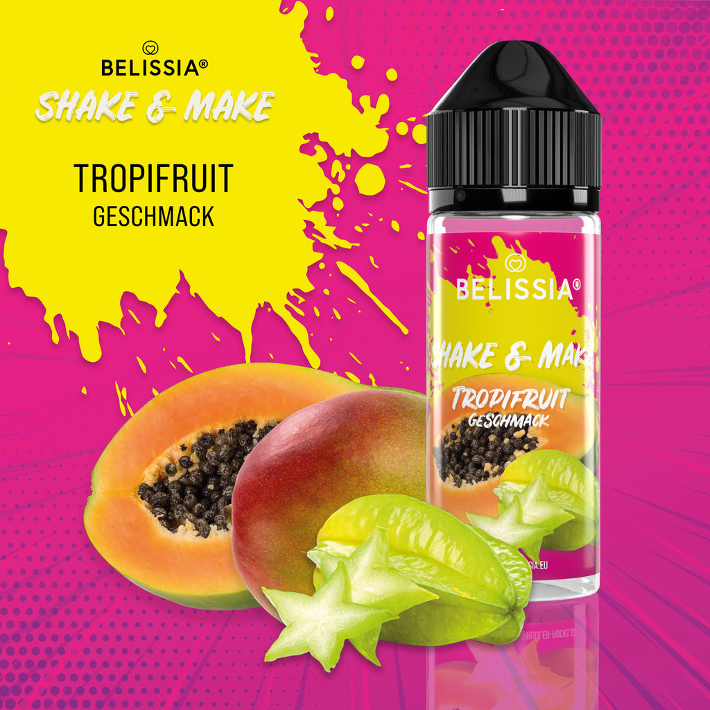 BELISSIA Shake & Make Aroma Tropifruit – 10 ml + Schüttelflasche