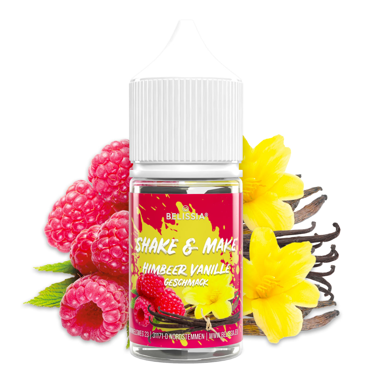 BELISSIA Shake & Make Refill Himbeer-Vanille – 30 ml Nachfüllflasche