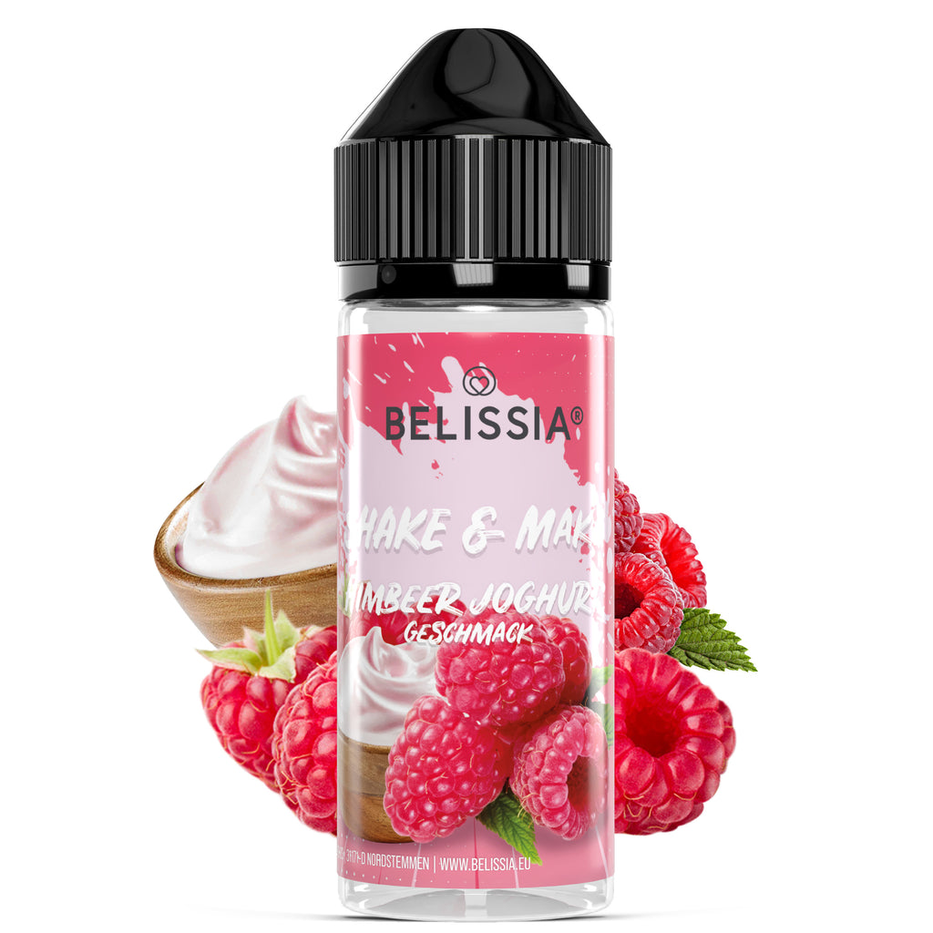 BELISSIA Shake & Make Aroma Himbeer-Joghurt – 10 ml + Schüttelflasche