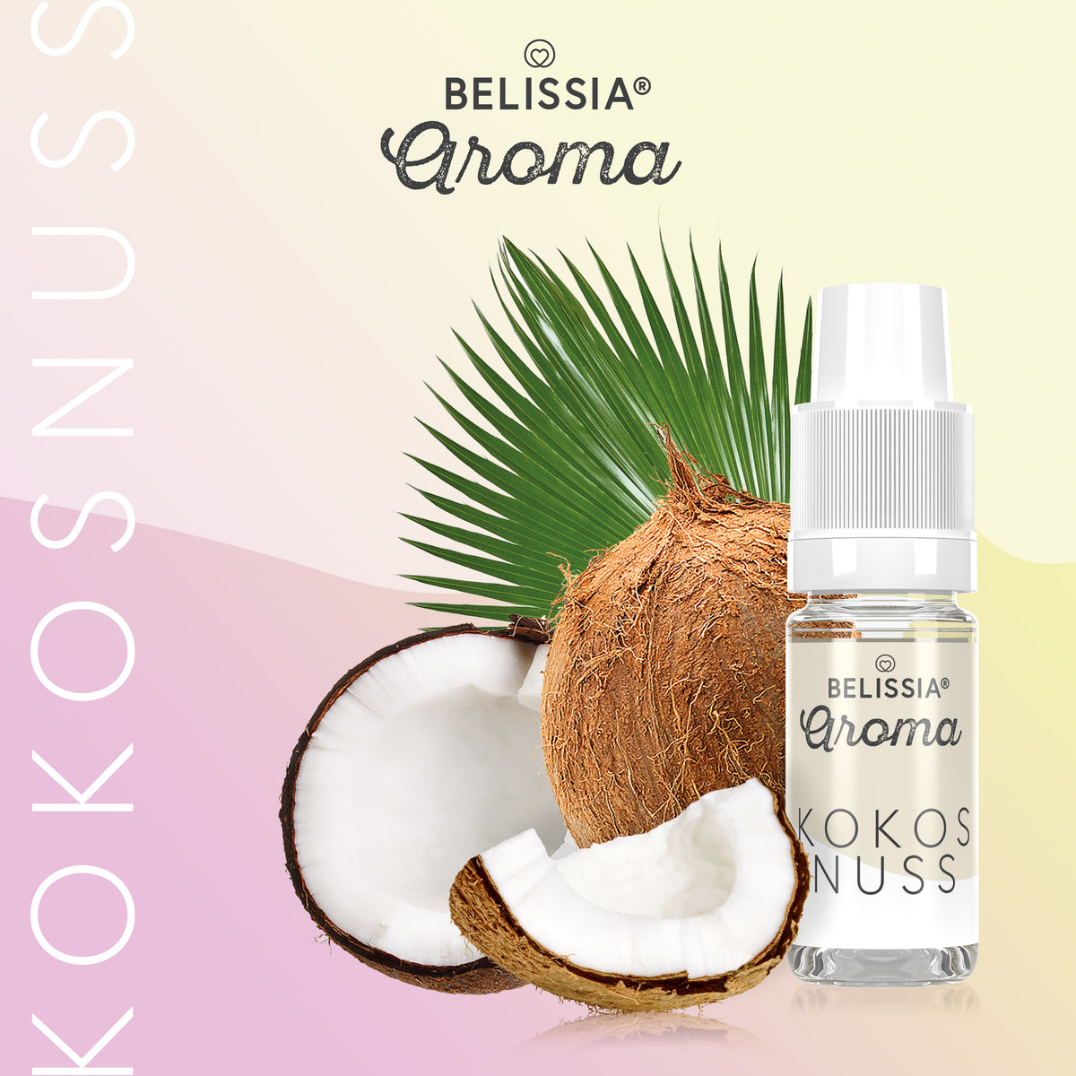 BELISSIA Lebensmittelaroma Kokosnuss – 10 ml Tropfflasche