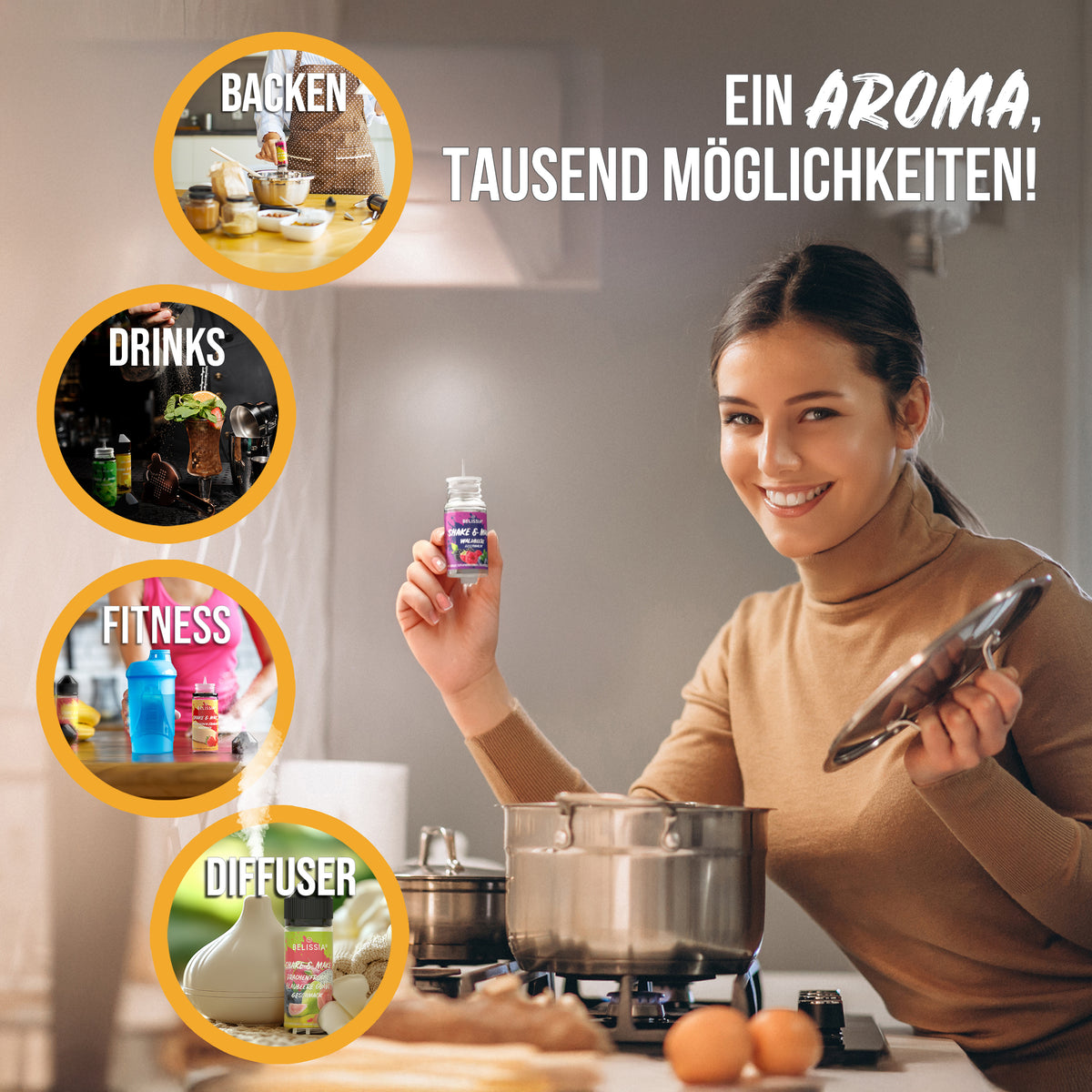 BELISSIA Shake & Make Refill Pina Colada – 30 ml Nachfüllflasche