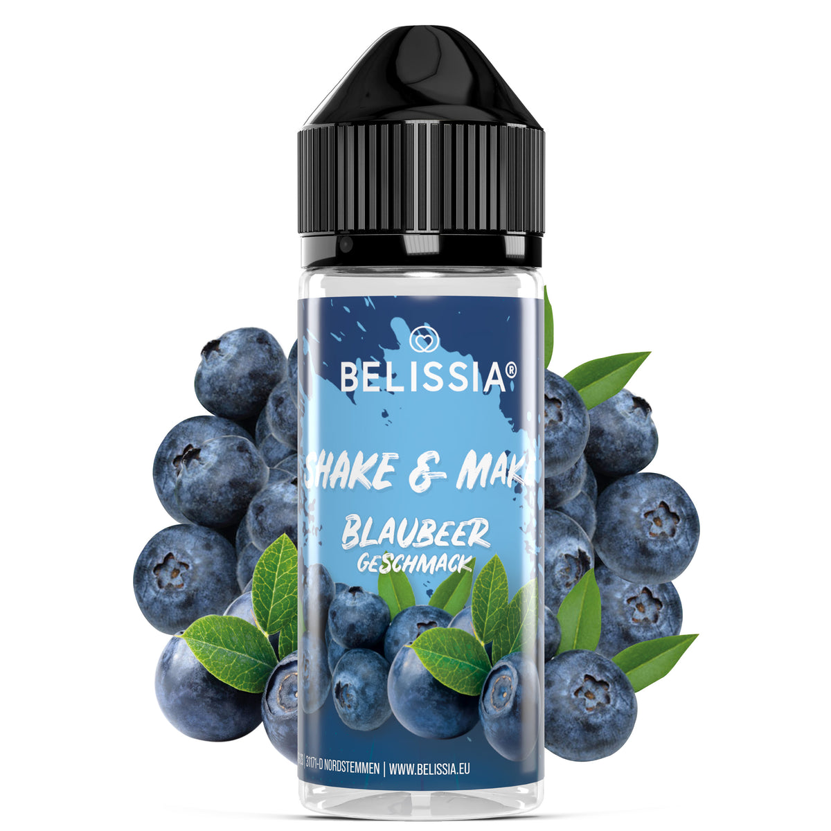 BELISSIA Shake & Make Aroma Blaubeere – 10 ml + Schüttelflasche