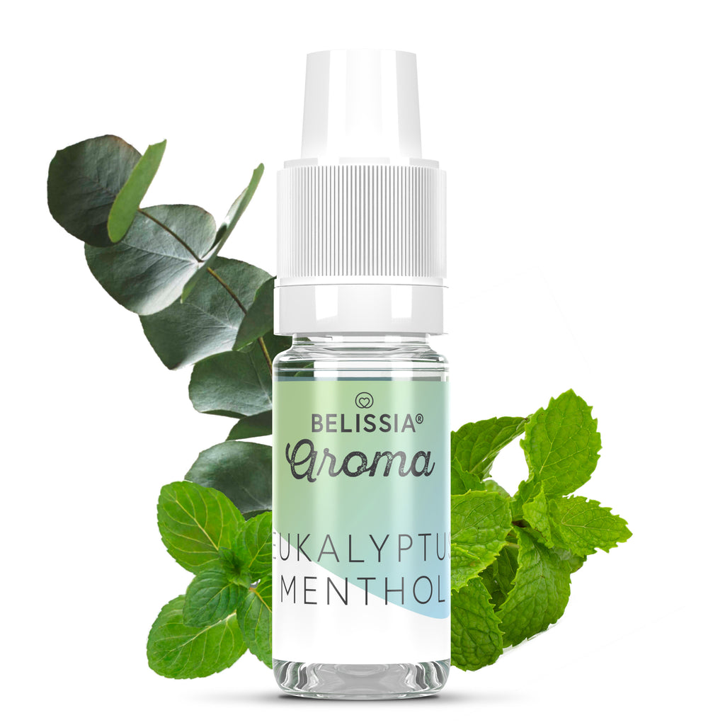 BELISSIA Lebensmittelaroma Eukalyptus-Menthol – 10 ml Tropfflasche