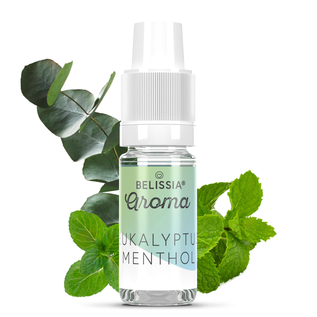 BELISSIA Lebensmittelaroma Eukalyptus-Menthol – 10 ml Tropfflasche