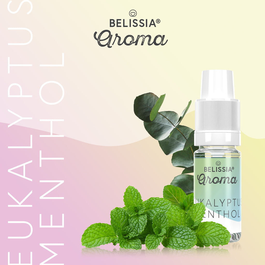 BELISSIA Lebensmittelaroma Eukalyptus-Menthol – 10 ml Tropfflasche