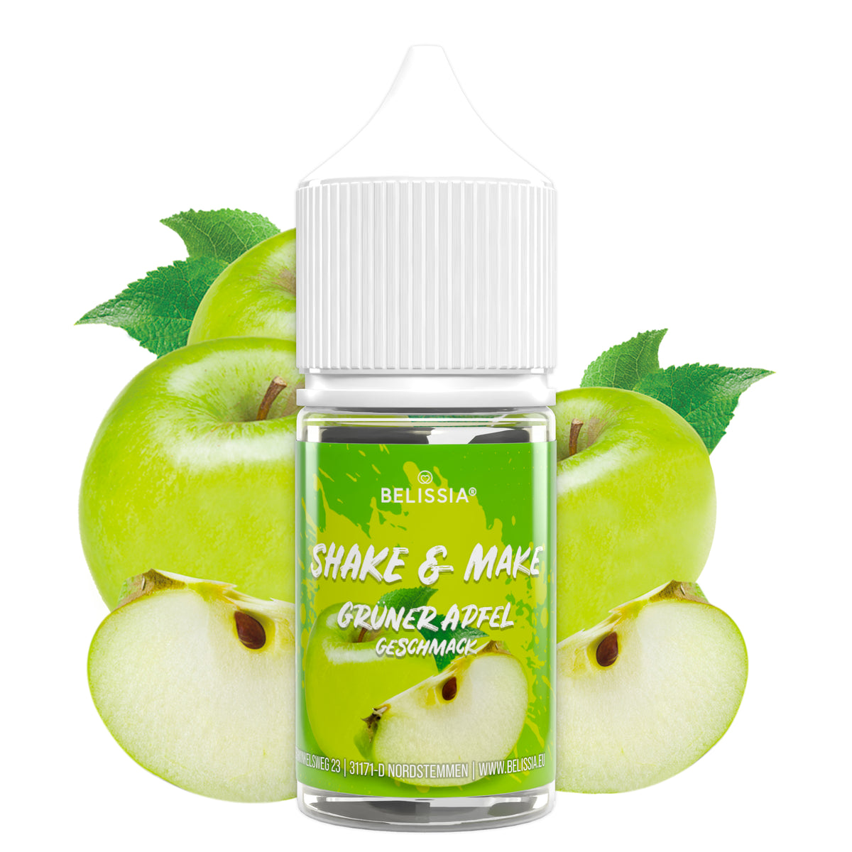 BELISSIA Shake & Make Refill Grüner Apfel – 30 ml Nachfüllflasche