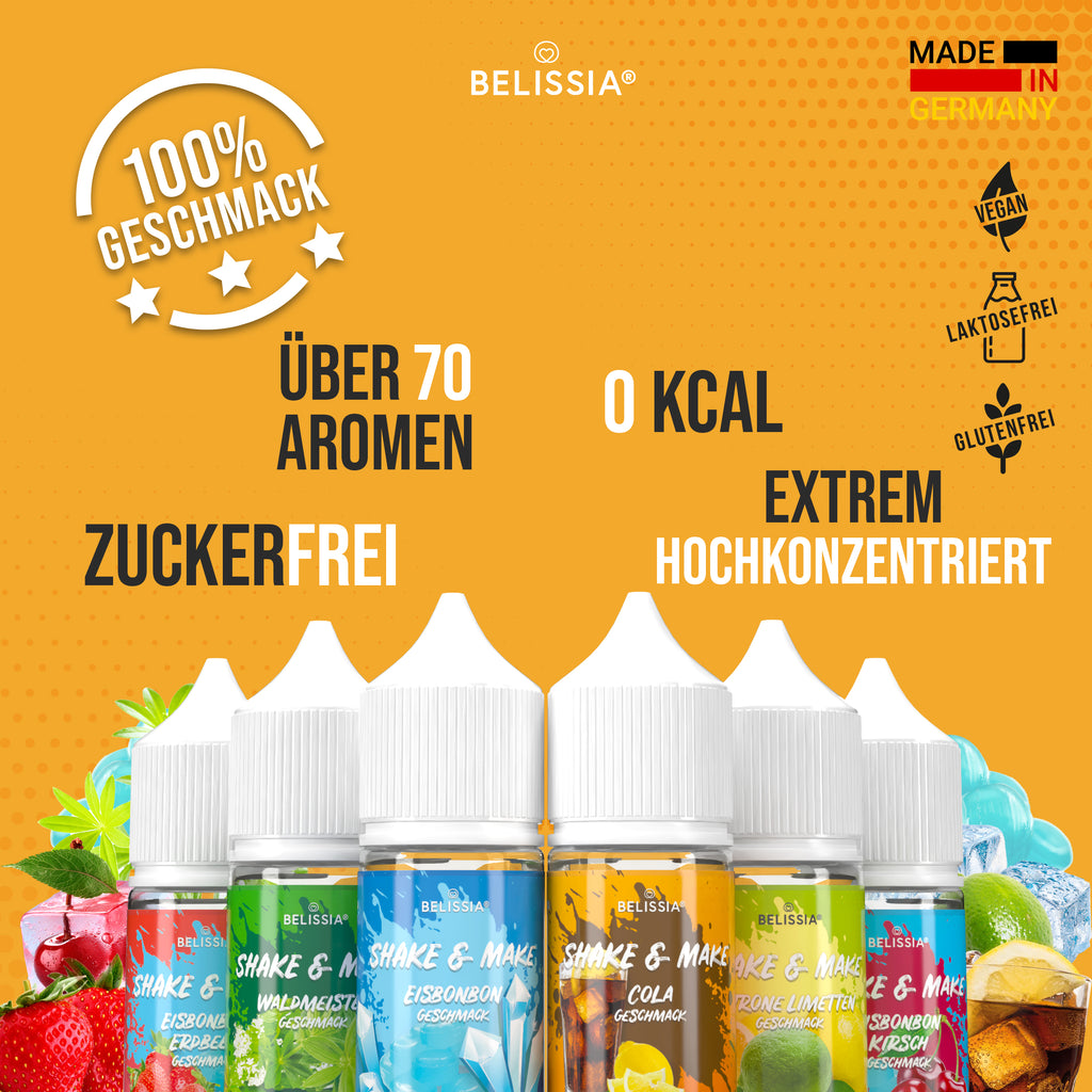 BELISSIA Shake & Make Refill-Set „Erfrischung" – 6 × 30 ml