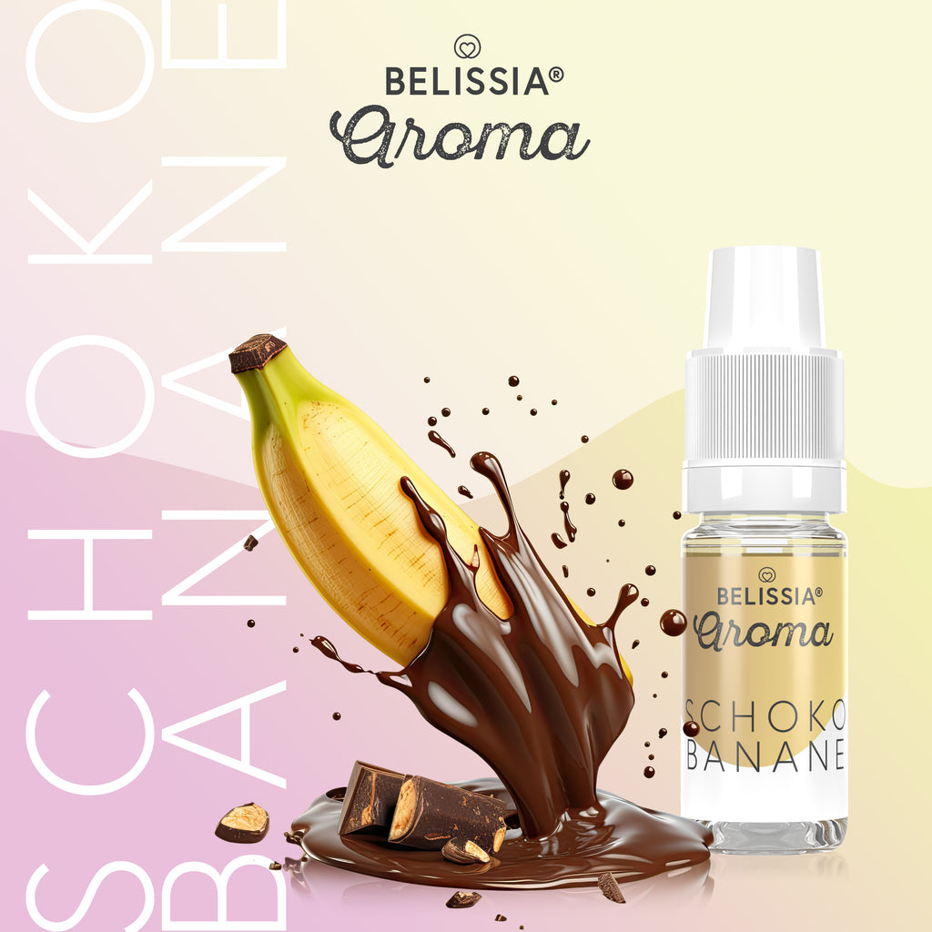 BELISSIA Lebensmittelaroma Schoko-Banane – 10 ml Tropfflasche