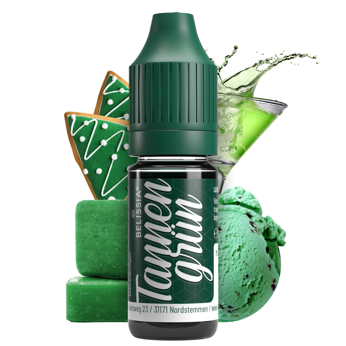 BELISSIA Lebensmittelfarbe Tannengrün – 10 ml