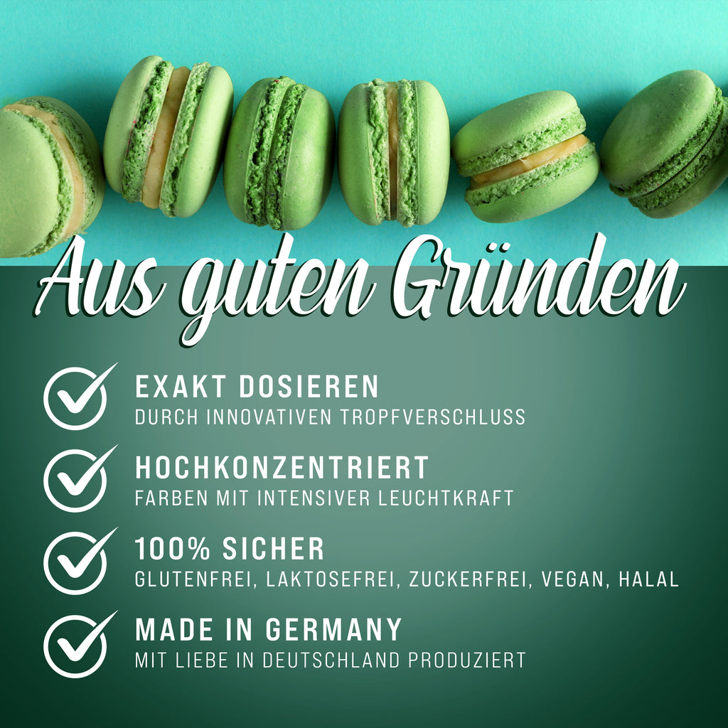 BELISSIA Lebensmittelfarbe Tannengrün – 10 ml