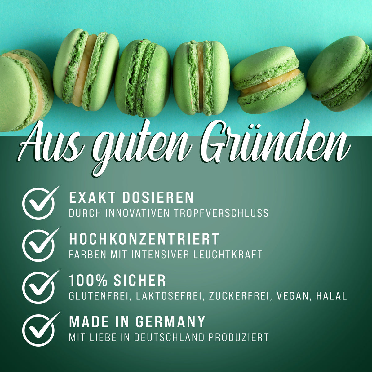 BELISSIA Lebensmittelfarbe Tannengrün – 10 ml
