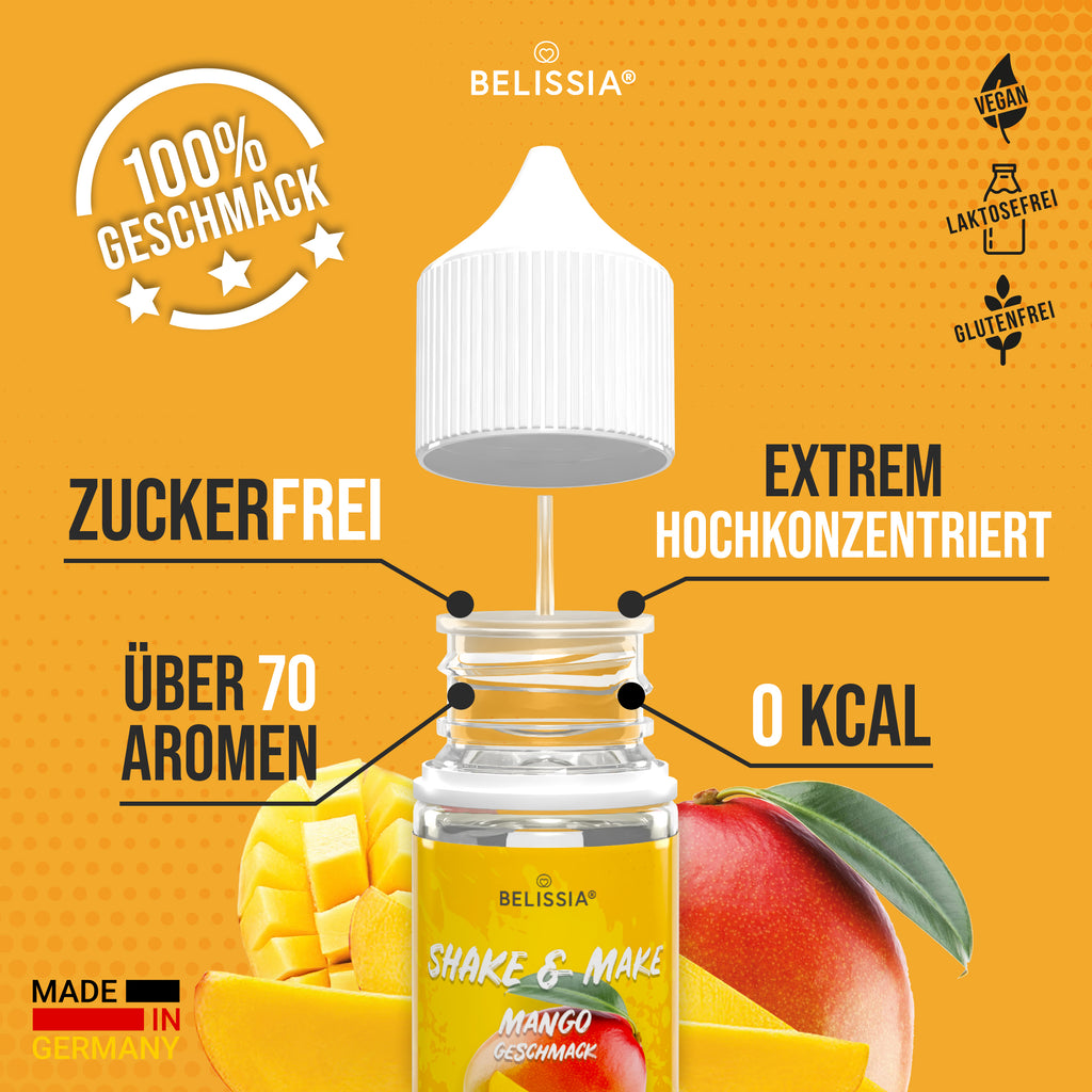 BELISSIA Shake & Make Refill Mango – 30 ml Nachfüllflasche