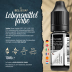 BELISSIA Lebensmittelfarbe Schwarz – 10 ml