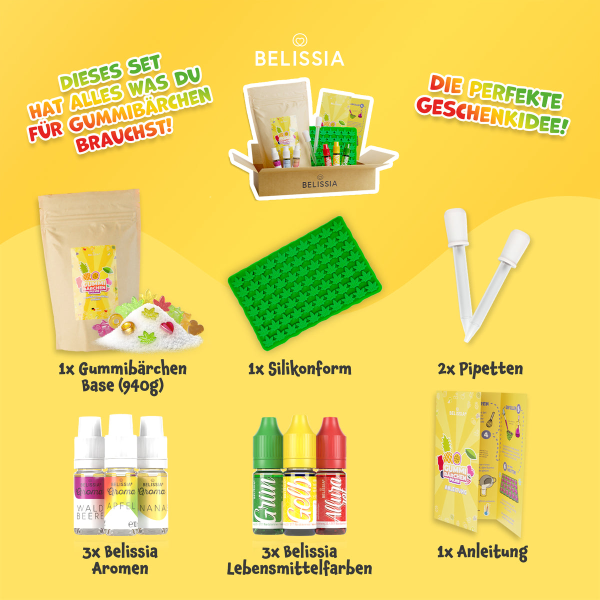 Belissia Gummibärchen DIY Hanfblatt