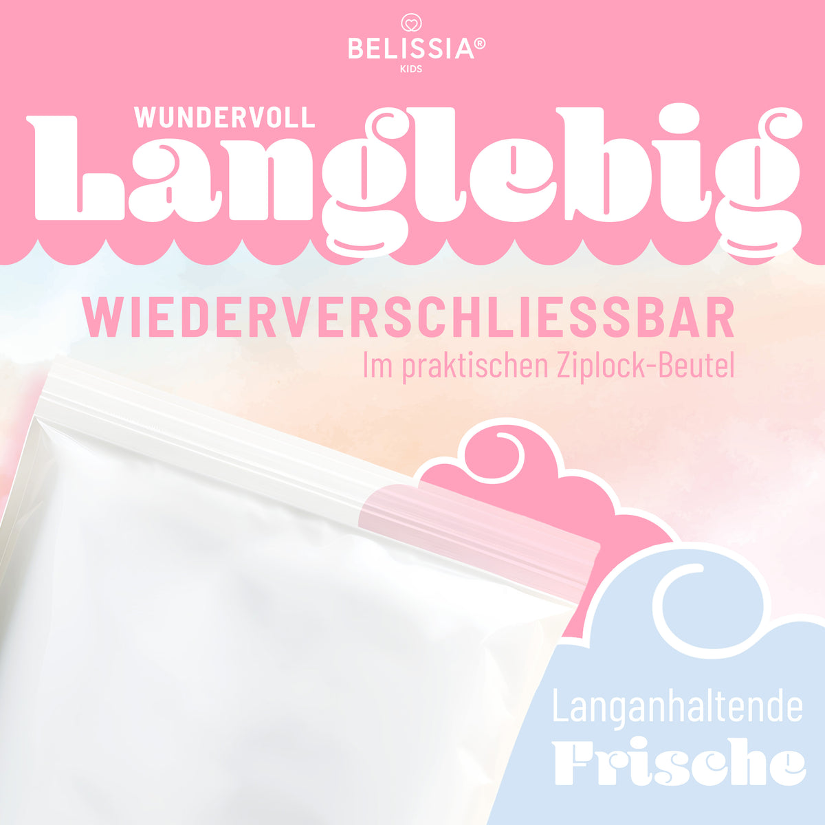 BELISSIA Kids Soft Clay Weiß – 250 g Modellierschaum