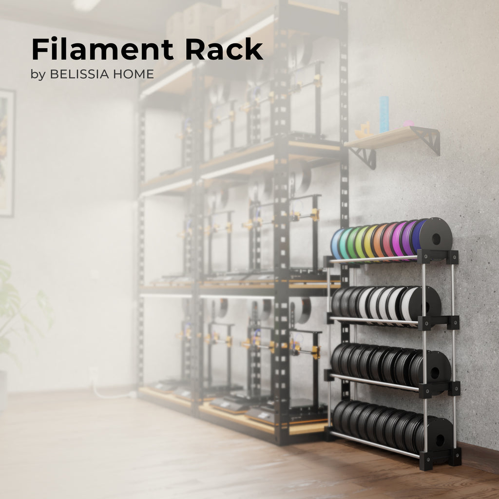 Filamentregal – DIY für 2 Ebenen – Für bis zu 20 Spulen