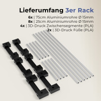 Filamentregal – 3 Ebenen – Für bis zu 30 Spulen  B 75 x H 62x T 22,5 cm