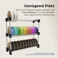 Filamentregal – 3 Ebenen – Für bis zu 30 Spulen  B 75 x H 62x T 22,5 cm