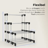 Filamentregal – 3 Ebenen – Für bis zu 30 Spulen  B 75 x H 62x T 22,5 cm