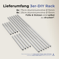 Filamentregal – DIY für  3 Ebenen – Für bis zu 30 Spulen