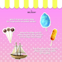 Belissia Aroma Zucker - Zuckerwattestäbe