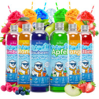 Slusheis Sirup – 6x250ml - Apfel, Blaubeer,...