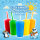 Slush Eis Sirup – 6x250ml Partyset - Apfel, Blaubeer, Erdbeer, Himbeer, Mango, Orange