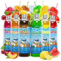 Slusheis Sirup – 6x250ml - Cola, Kirsche, Pfirsich,...