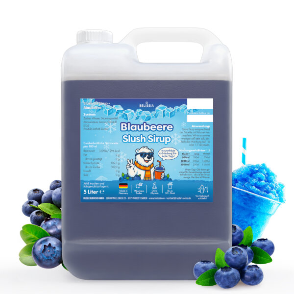 Slusheis Sirup – Blaubeer 5L
