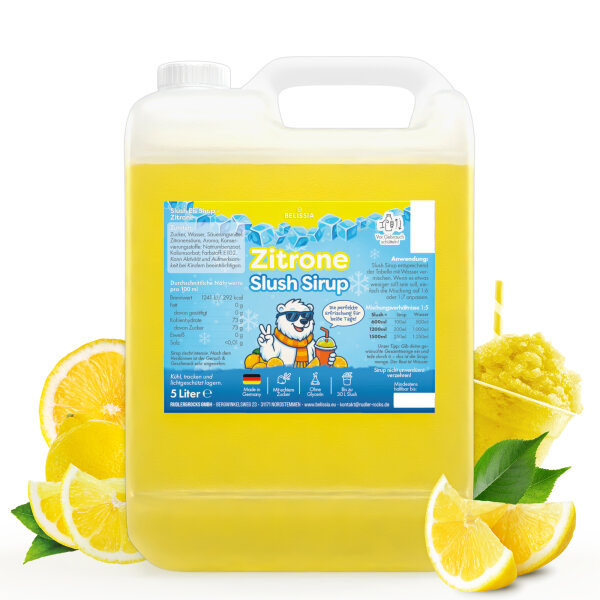 Slush Eis Sirup – Zitrone 5L
