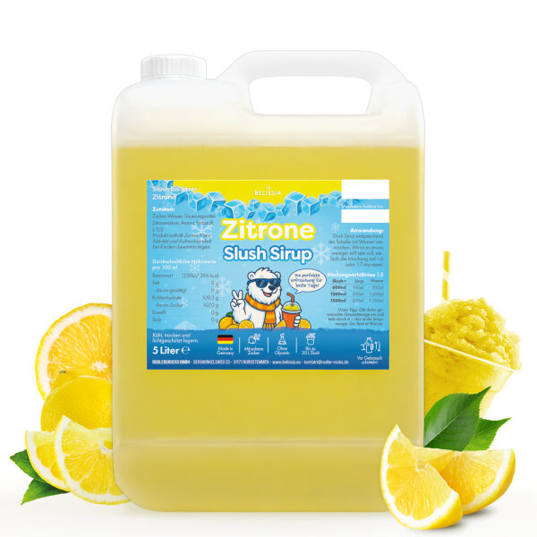 Slusheis Sirup – Zitrone 5L