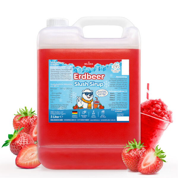 Slush Eis Sirup – Erdbeere 5L