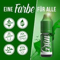 Belissia Lebensmittelfarbe Grün 10ml extrem hoch...