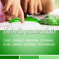 Belissia Lebensmittelfarbe Grün 10ml extrem hoch konzentriert. flüssig zum Färben von Getränken. Teig. Toppings und allen anderen Lebensmitteln