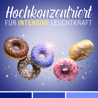 Belissia Lebensmittelfarbe Blau 10ml extrem hoch konzentriert. flüssig zum Färben von Getränken. Teig. Toppings und allen anderen Lebensmitteln