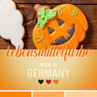 Belissia Lebensmittelfarbe Orange 10ml extrem hoch konzentriert. flüssig zum Färben von Getränken. Teig. Toppings und allen anderen Lebensmitteln