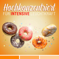 Belissia Lebensmittelfarbe Orange 10ml extrem hoch konzentriert. flüssig zum Färben von Getränken. Teig. Toppings und allen anderen Lebensmitteln