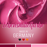 Belissia Lebensmittelfarbe Azorubin 10ml extrem hoch konzentriert. flüssig zum Färben von Getränken. Teig. Toppings und allen anderen Lebensmitteln