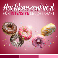 Belissia Lebensmittelfarbe Azorubin 10ml extrem hoch konzentriert. flüssig zum Färben von Getränken. Teig. Toppings und allen anderen Lebensmitteln