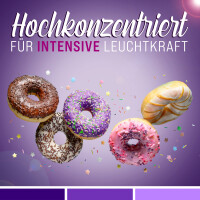 Belissia Lebensmittelfarbe Violett 10ml extrem hoch konzentriert. flüssig zum Färben von Getränken. Teig. Toppings und allen anderen Lebensmitteln